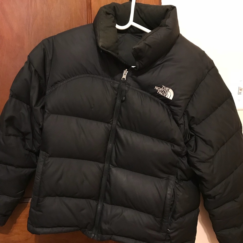 Black puffy North Face